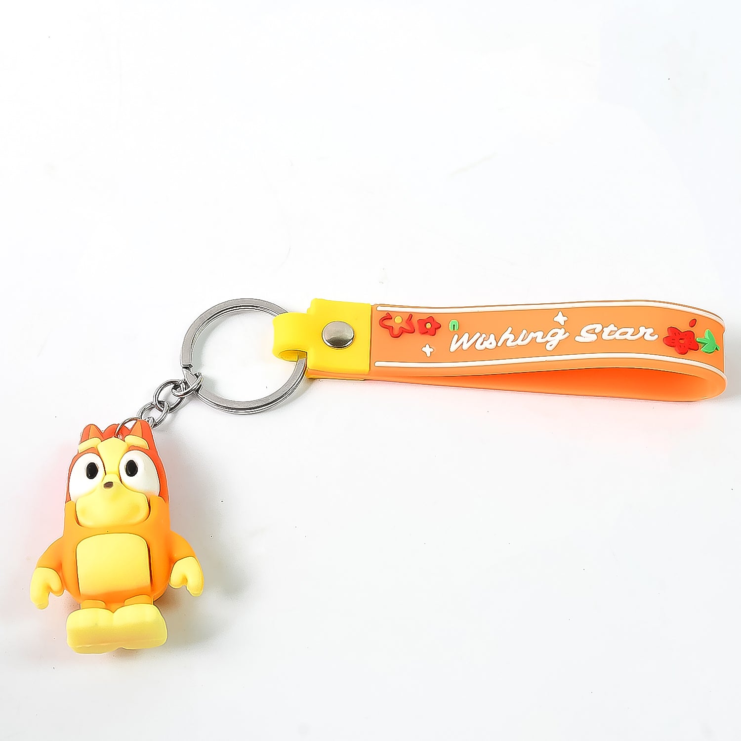 Cute Cartoon Silicone 3D Key Chain with Metal Hook & Strap (Pack of 1) Cute Cartoon Silicone 3D Key Chain with Metal Hook & Strap (Pack of 1)